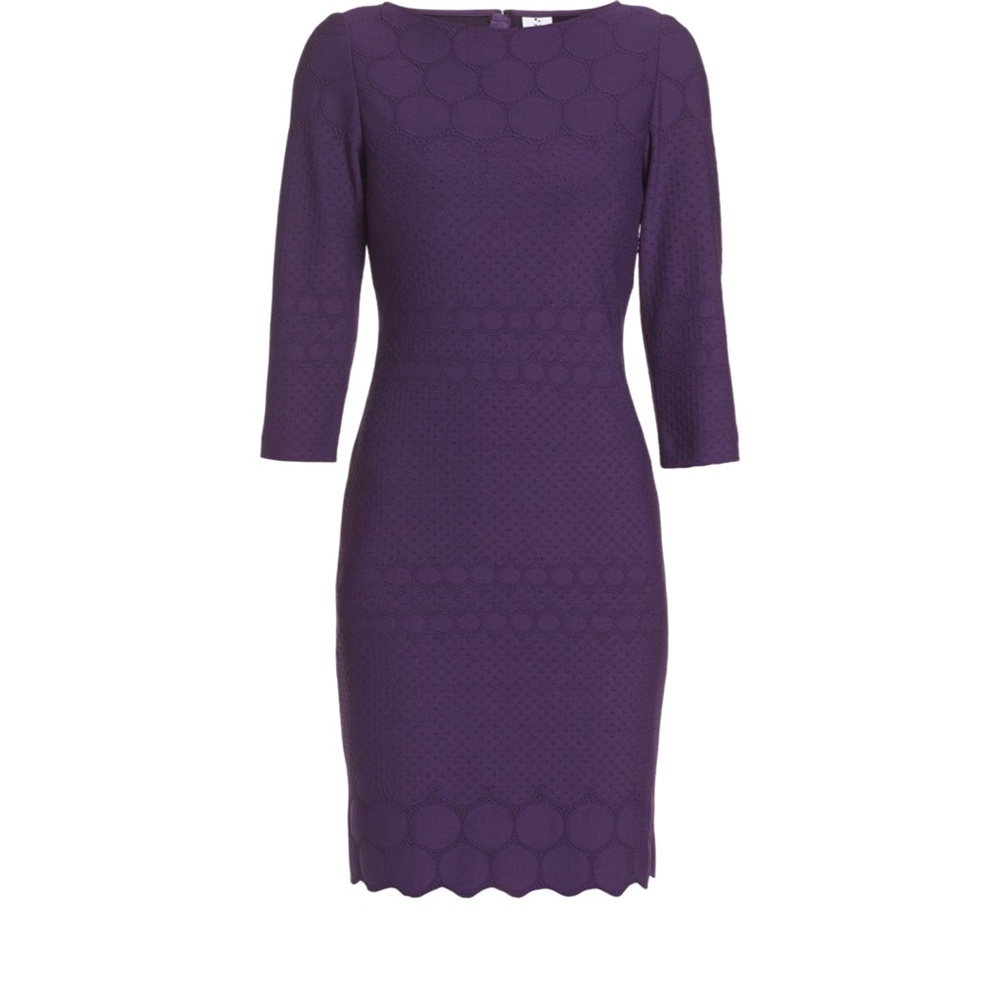 Julia Jordan Eyelet Sheath Dress-size 8 - Picture 5 of 8